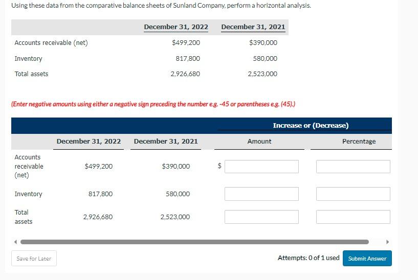 (Enter negative amounts using either a negative sign preceding the number