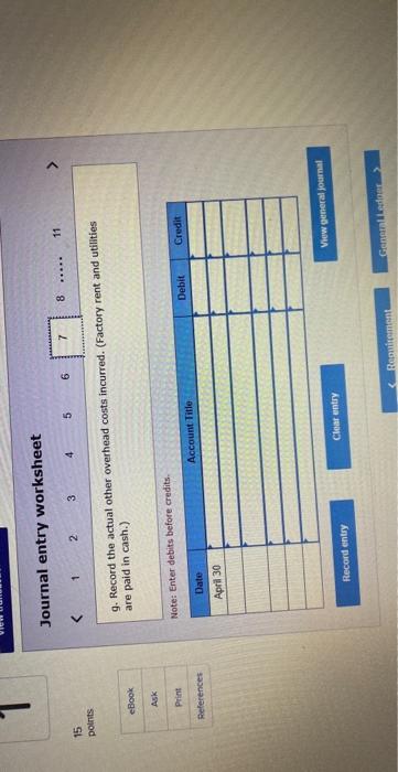 process Mc Graw a. Raw Materials Inventory has a March 31 balance