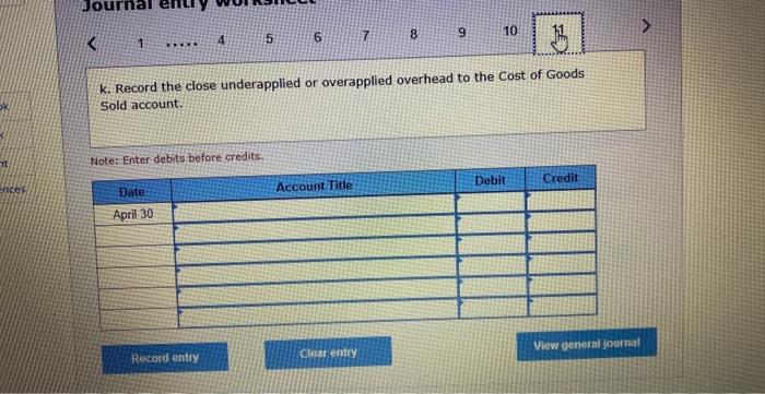 factory utilities, $21,600: and factory equipment depreciation. $56,200 d. Predetermined overhead rate