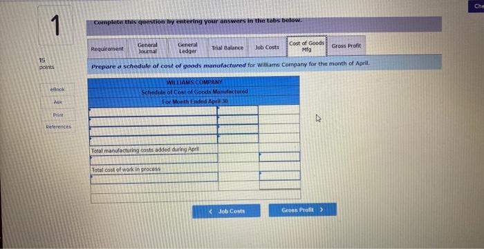 Record entry Clear entry View general journal 15 points eBook Ask Journal