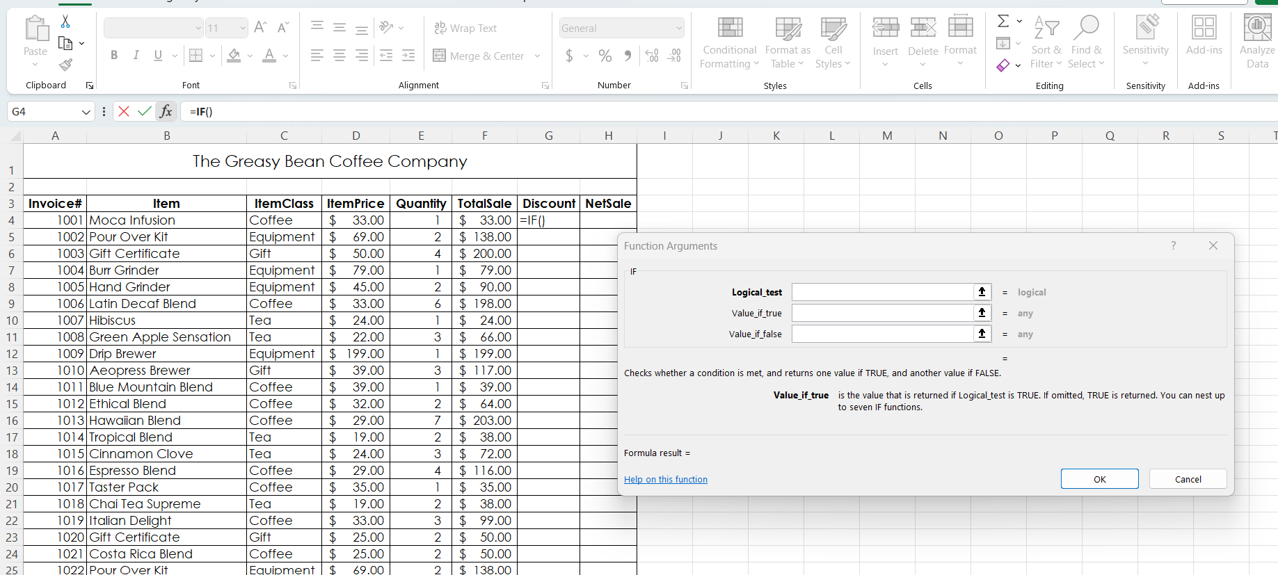 How would I enter this into the IF formula box in Excel?