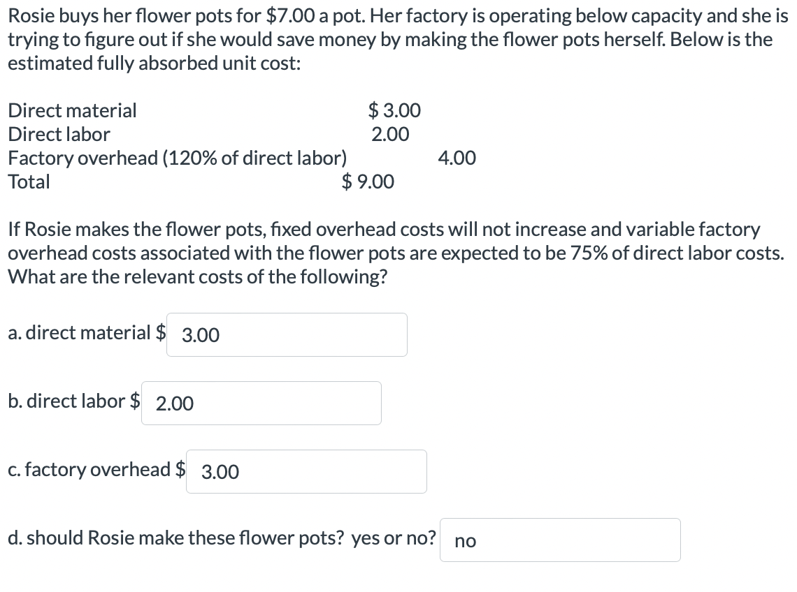 Please confirm that this work is correct, SHOW ALL WORK! Thank you.