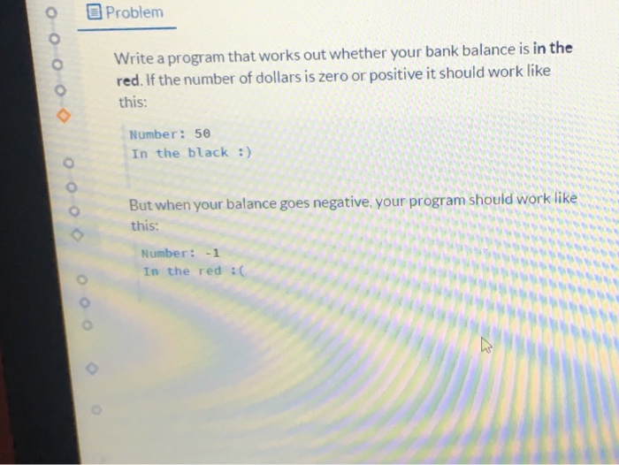  Answer in Python prog pls Problem Write a program that works