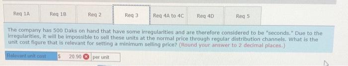 The company normally produces and sells 83.000 Daks each year at a