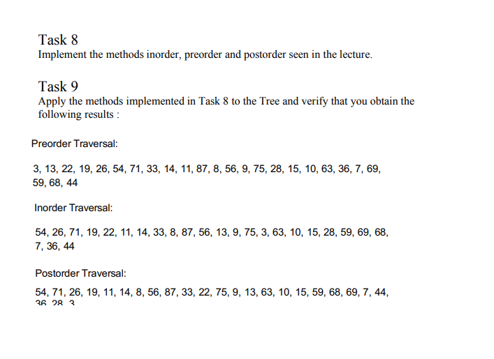 26 using the methods implemented in Lab 6. Task 8 Implement the