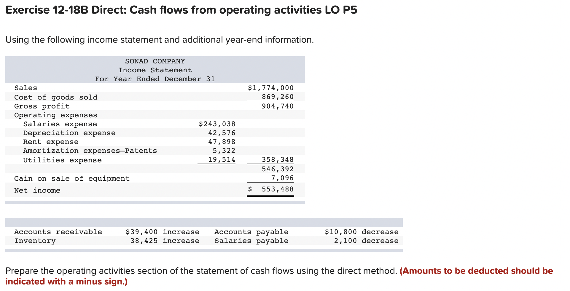 Hi can someone help me with this question please! Exercise 12-18B Direct: