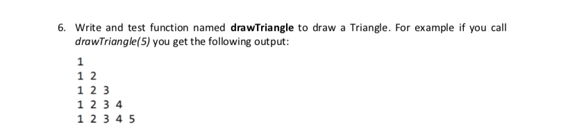 The code should be in JAVASCRIPT :- 6. Write and test function