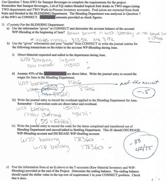  Based on the information provided, please correct the following , and