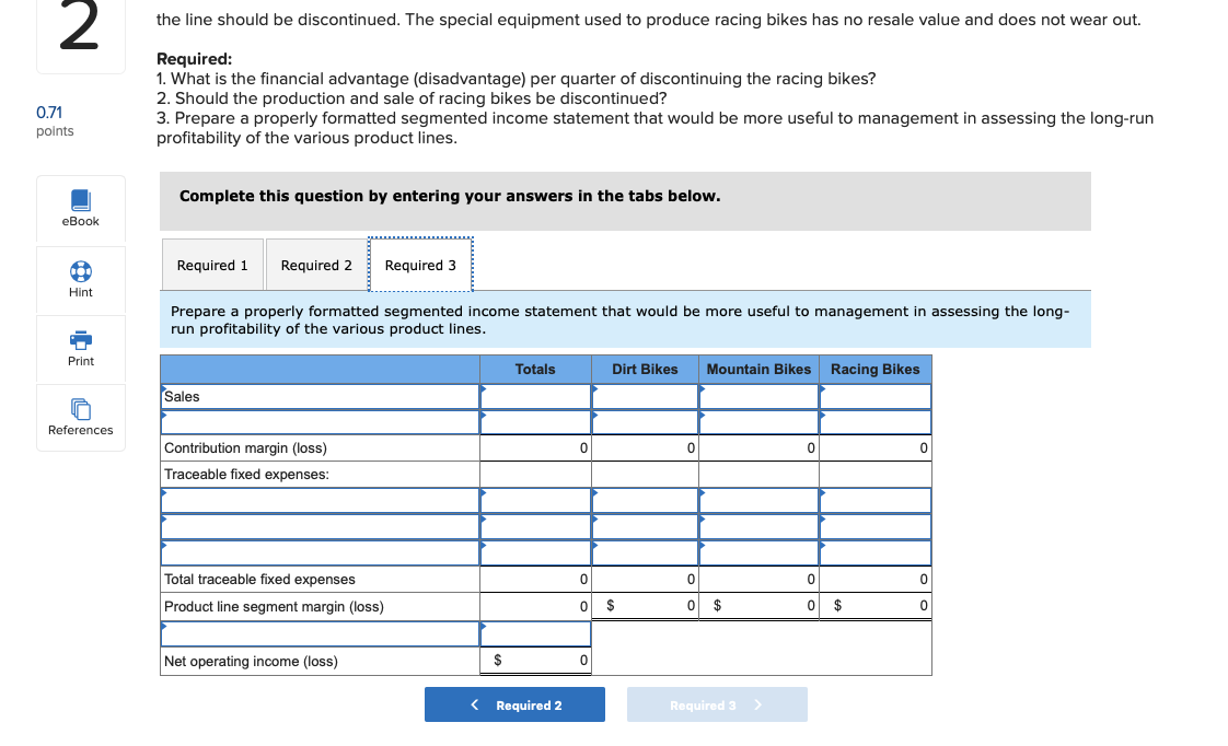 for the past quarter follow: points Dirt Mountain Racing Total Bikes Bikes