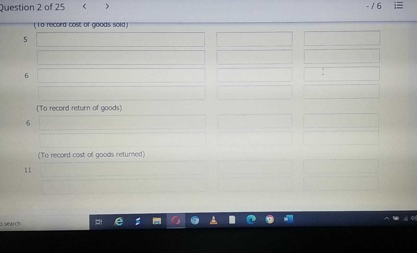 Winds uses a perpetual inventory system. (List all debit entries before credit