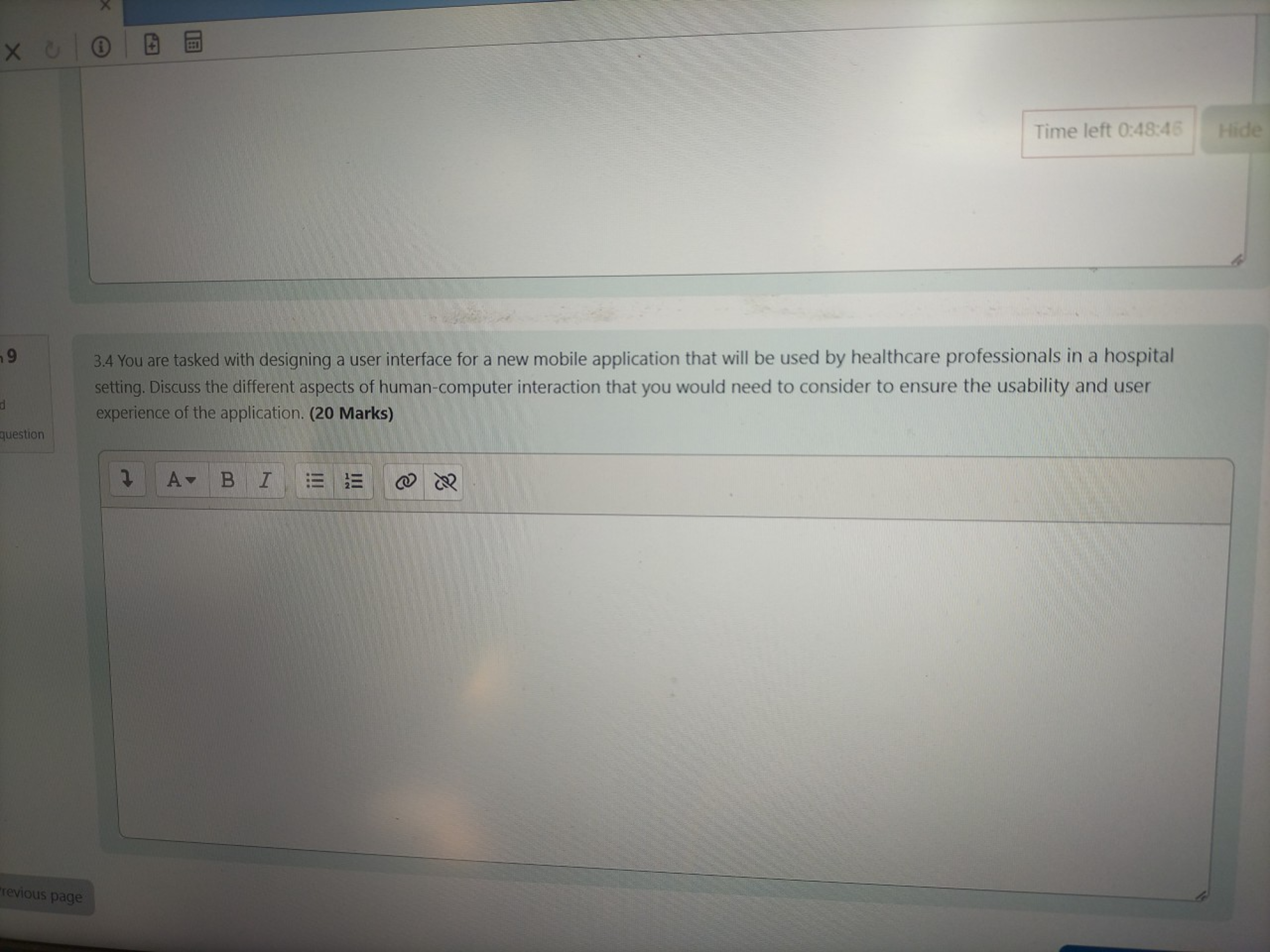  Time left 0:48:46 Hide 93.4 You are tasked with designing a