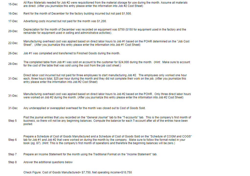 attach excel file so that please work on this as a table