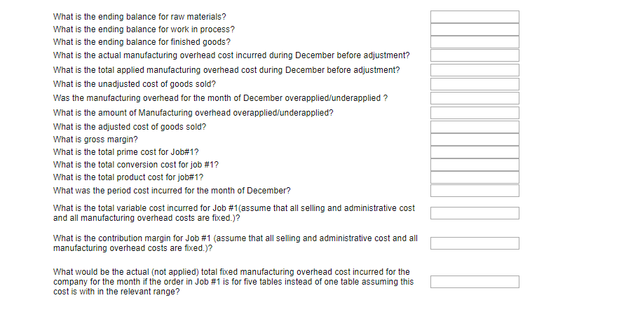 with same format please. You work for Thunderduck Custom Tables Inc. This