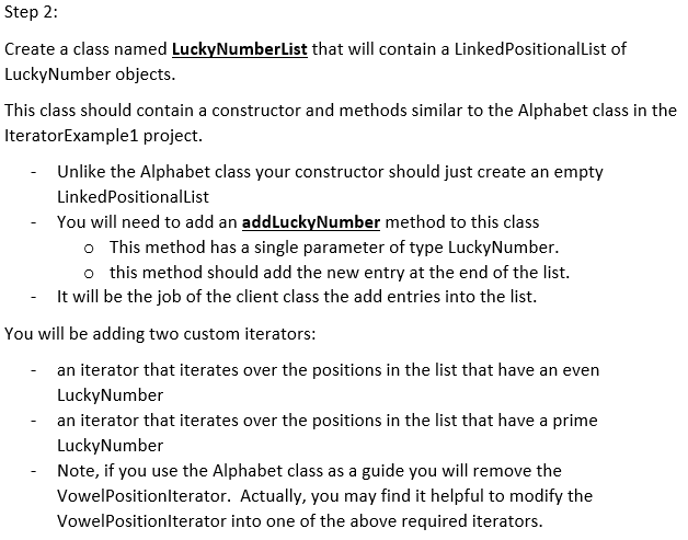 class IteratorExample1Client { public static void main(String[] args) { // // Create