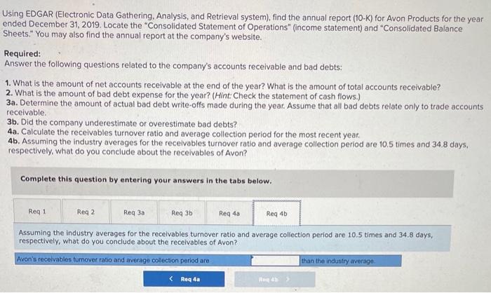 and bad debts: 1. What is the amount of net accounts receivable