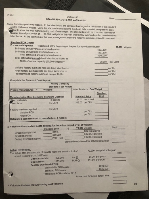  this is all the information that was provided CC 212 Challenge