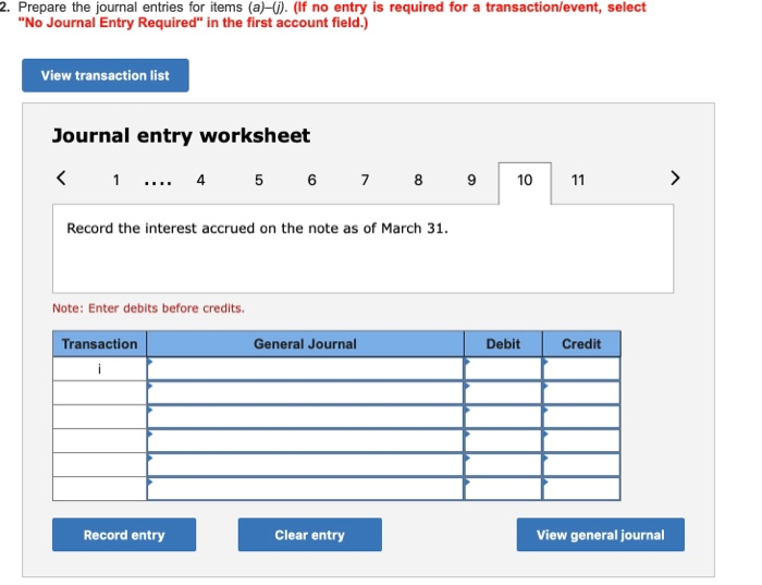 2 percent of credit sales. g. On March 1, the company loaned
