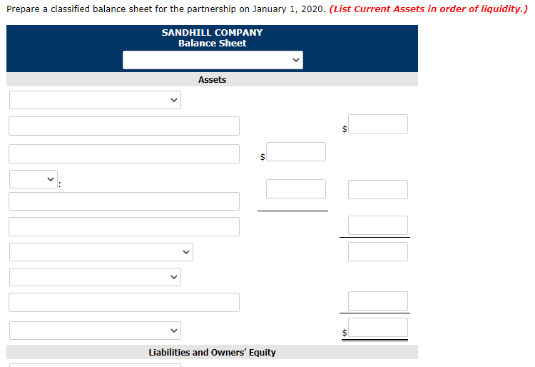 Partner salary allowances are Pitts $15,000, Filbert $7,000, and Witten $3,000. Indicate