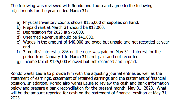 must be equal for end answer The year end for Acme Plastics