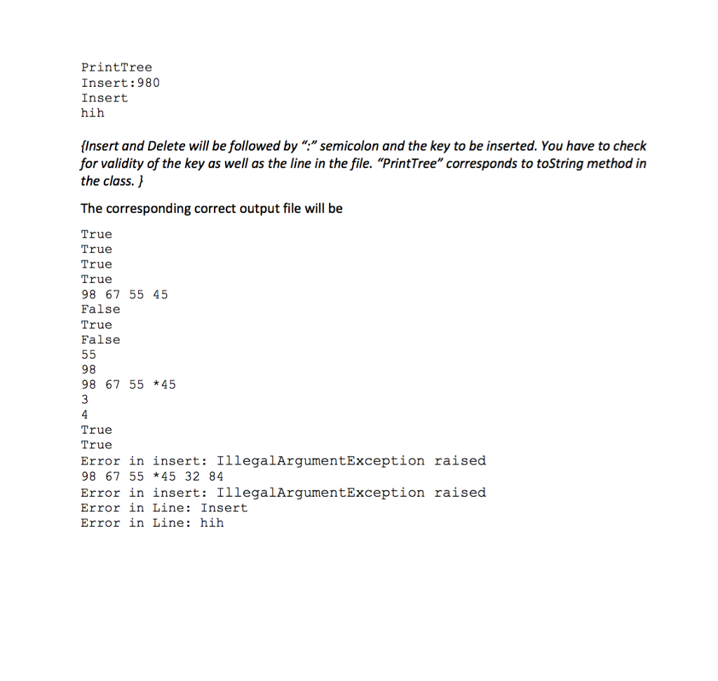is to implement in Java a binary search tree with lazy deletion.