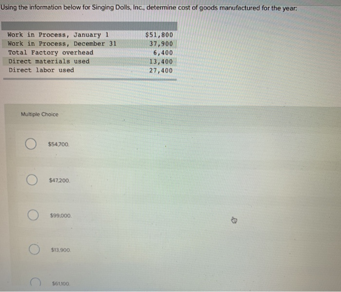 please help 2 multiple choice :/ Using the information below for Singing