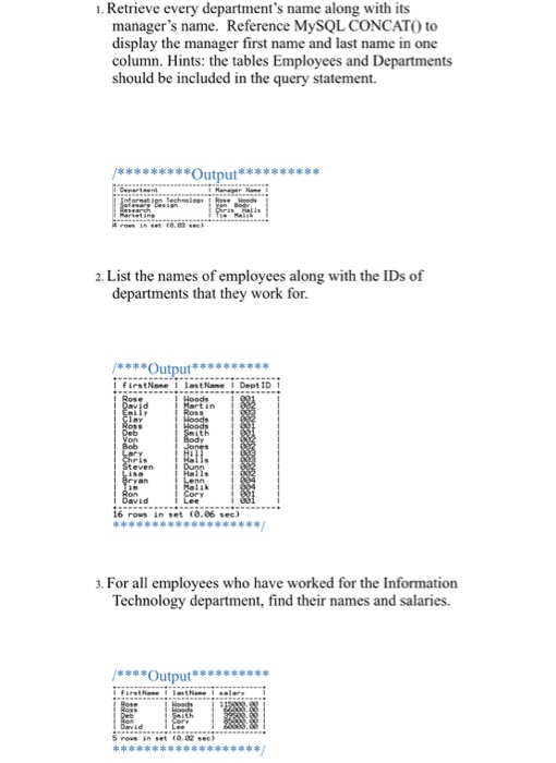 writing advanced SQL query statements - subqueries and complex joins. Subqueries: one