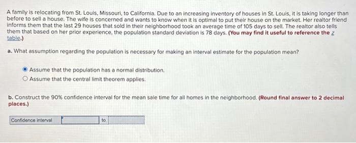 ACCT 2001: Chapter 8 A family is relocating from St. Louis, Missouri,