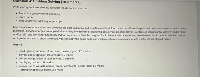 take as input from user. Wite a code fragment to set y