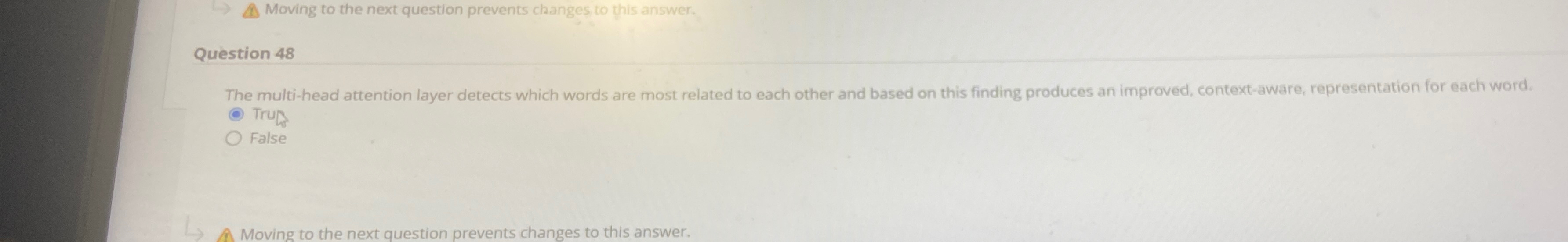  Moving to the next question prevents changes to this answer. Question