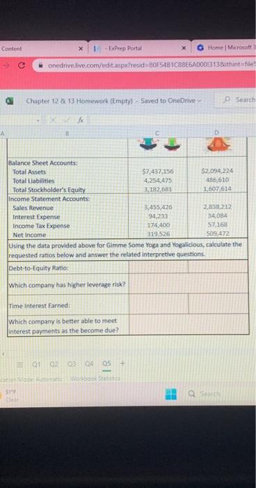 the requested ratios below and answer the related interpetice questions Content x1
