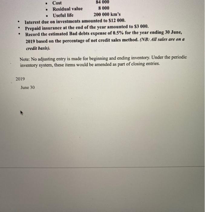 inventory management. All sales revenue is recorded on credit, no cash sales