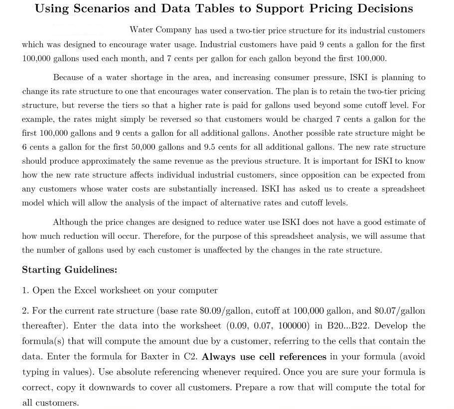  Below Excel File: While Answering write down formula you used to