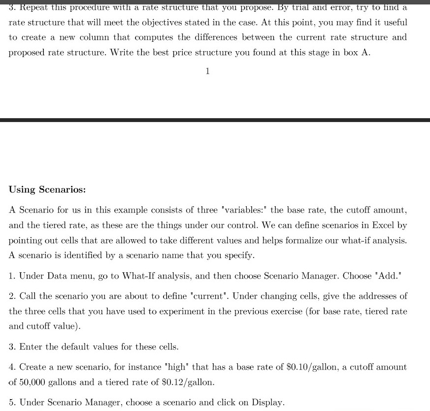 solve question. Thanks Using Scenarios and Data Tables to Support Pricing Decisions