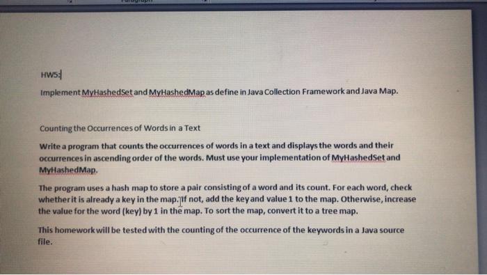 Hw5 Implement MyHashedset and MyHashedMap as define in Java Collection Framework