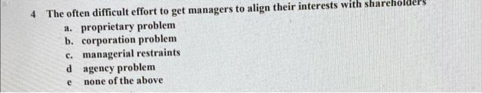  4 The often difficult effort to get managers to align their