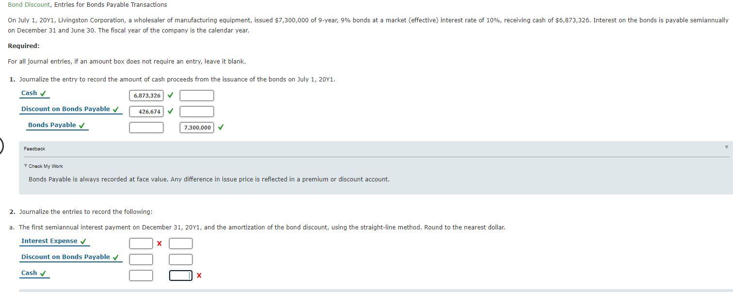 Please help Bond Discount, Entries for Bonds Payable Transactions On July 1,
