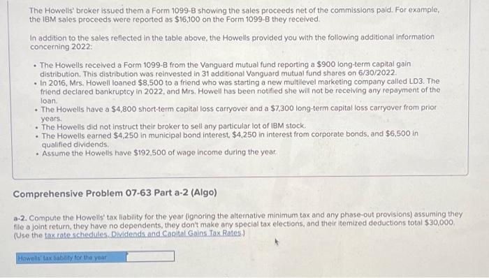 LO 07-3, LO 07-4) (Algo) [The following information applies to the questions