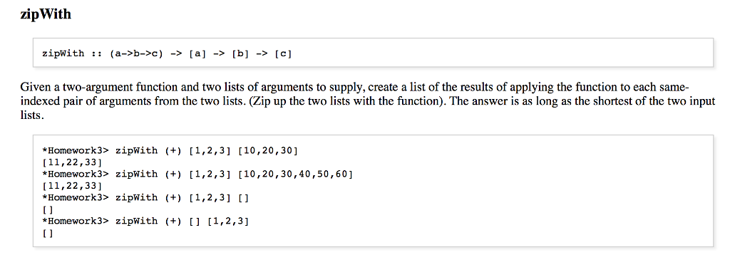 Please implement the following function using HASKELL. Please note that this is