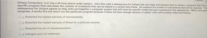  Unique Computers, LLC has a 24 hour phone order system. John