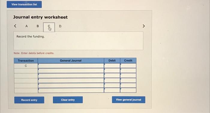 answers in the tabs below. Determine pension expense for 2021. (Amounts to