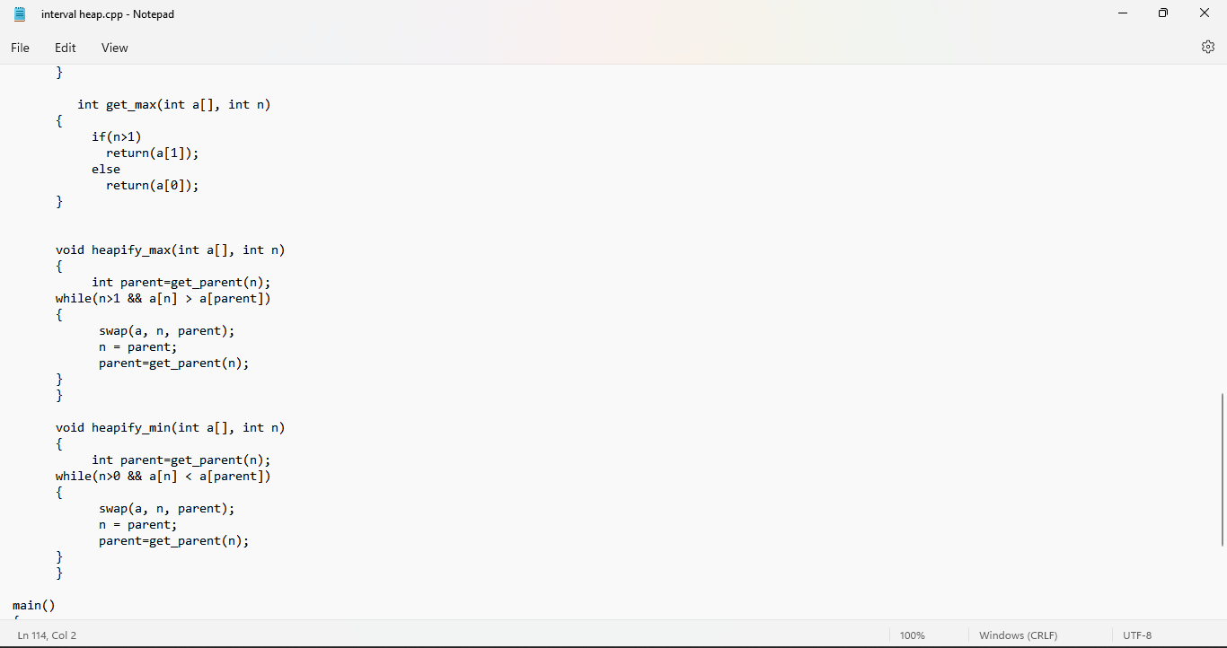 can extend this code to add the function for deleting minimum or