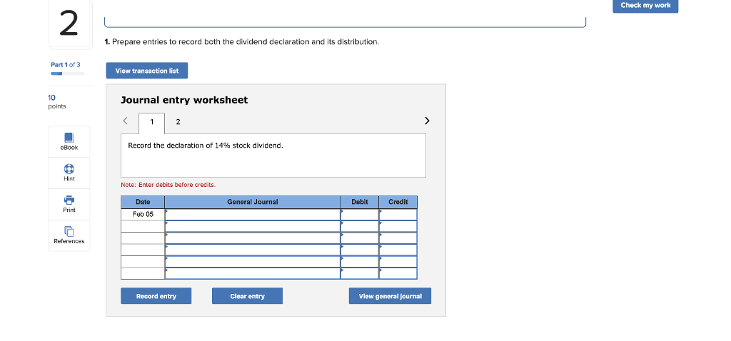 work 2 Required information The following information applies to the questions displayed