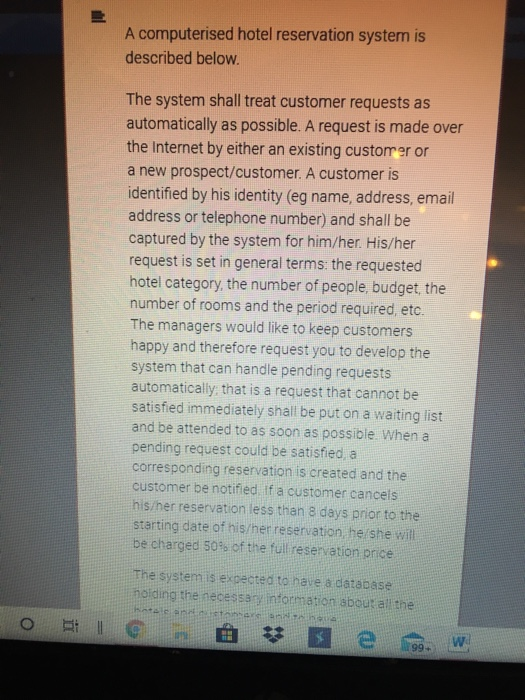  this is the proublem solving question they gave us the scenario