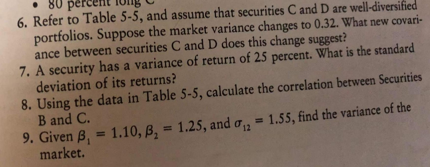 B D A E(R) o? 14% 16% 0.766 0.735 1.050 1.200 12%