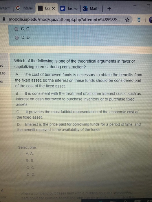  Interm G Interm Ex * Tax Fu Mail - + le