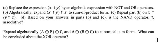  (a) Replace the expression (x fy) by an algebraic expression with