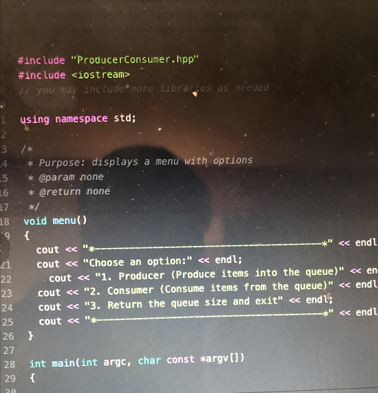 the following specifications. Note that in this queue implementation, the tail of