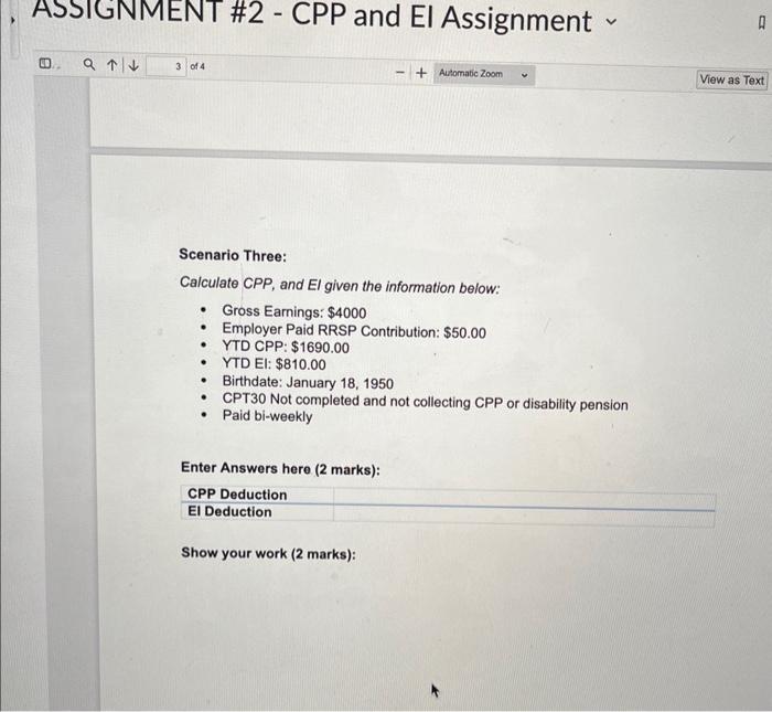 Wage: $17.00 - Paid Bi-weekly - Birthdate: November 2, 2002 - No