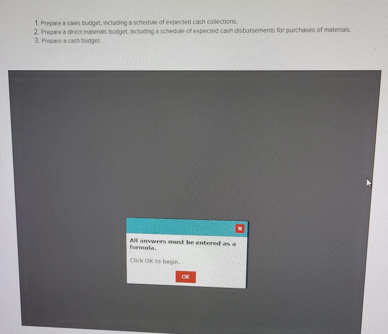 Help please!! Answer must be in the exact Excel Formula to be