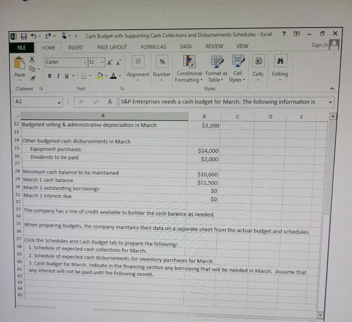 2. Prepare a direct materials budget Including a schedule of expected cash